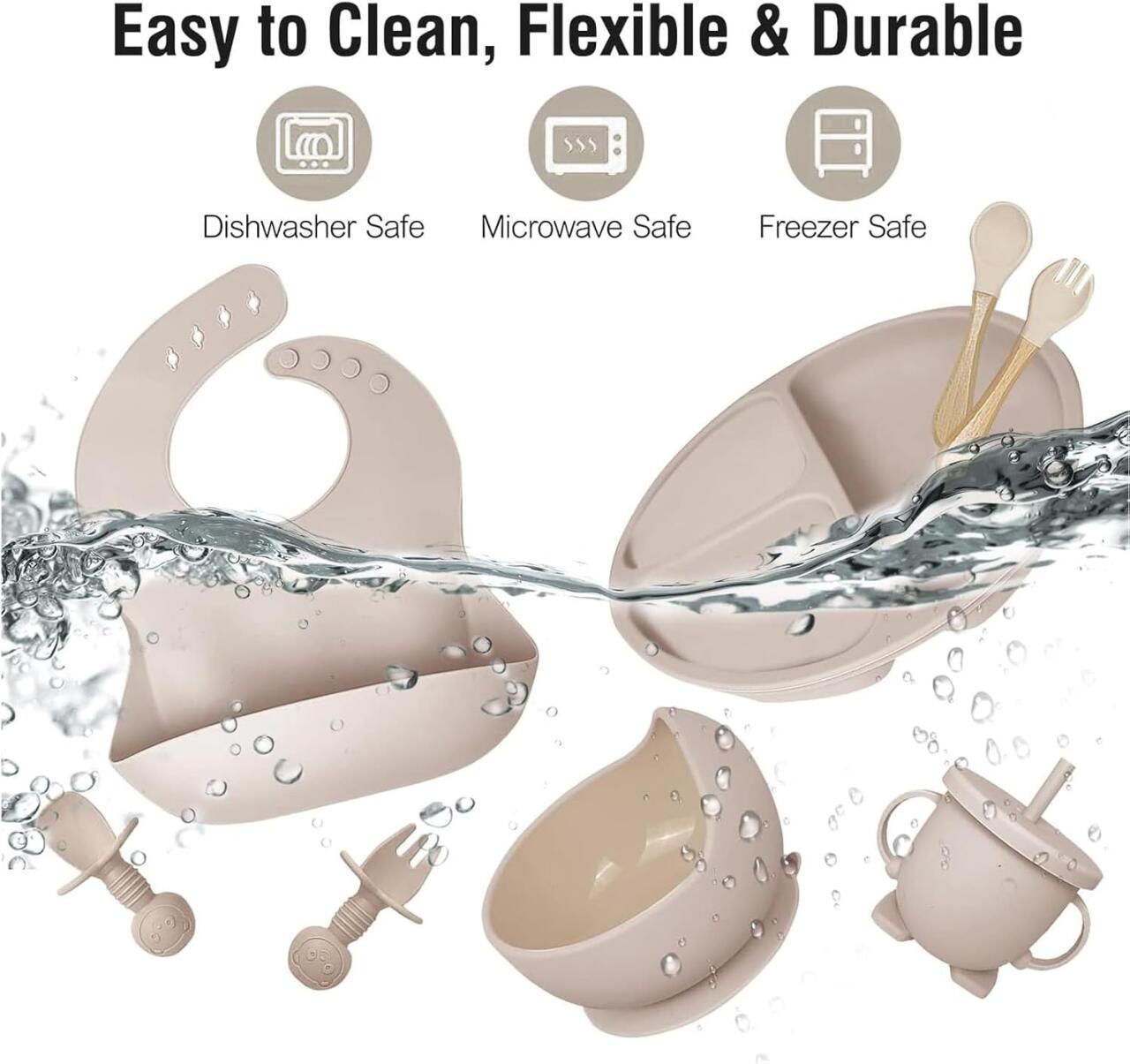 CUBERTERIA DE SILICONA PARA BEBE